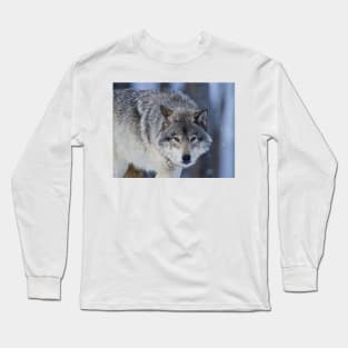 Gray Wolf Long Sleeve T-Shirt